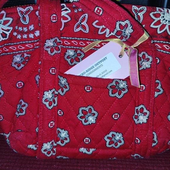 Vera Bradley Retired Red Bandana Shoulder Bag - Picture 4 of 4
